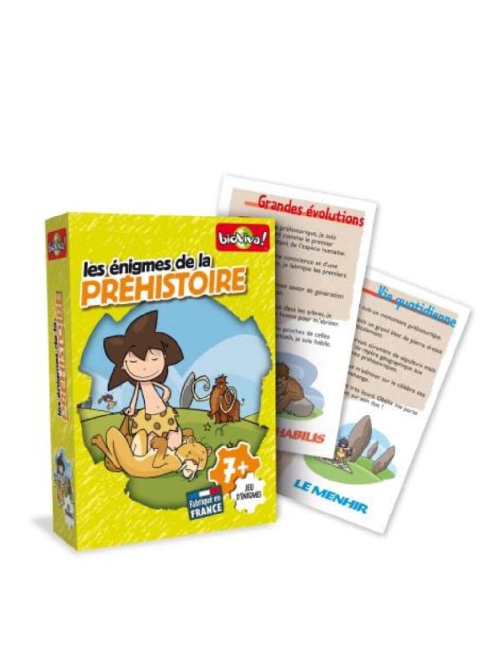Bioviva Enigmes De La Prehistoire French Card Game New Sealed Ages 7+